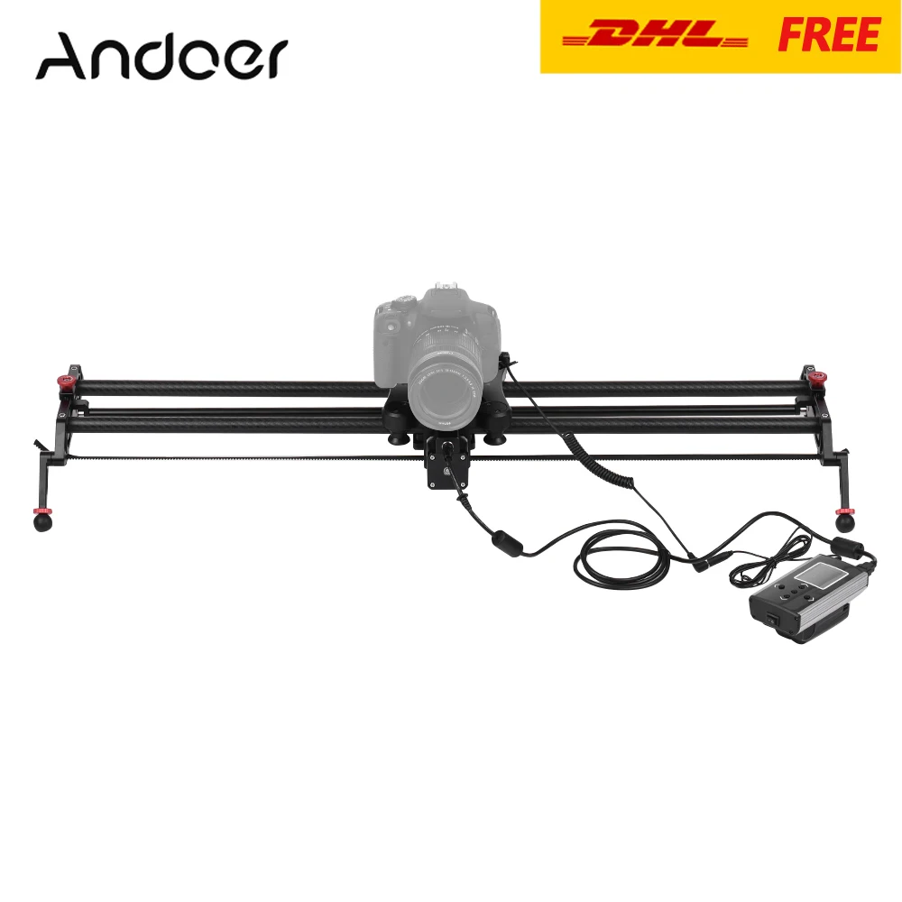 Andoer GP-80QD Carbon Fiber Motorized Camera Track Slider Dolly Video Rail for Canon Nikon DSLR ILDC Camcorder 80cm/2.6ft
Andoer GP-80QD Carbon Fiber Motorized Camera Track Slider Dolly Video Rail for Canon Nikon DSLR ILDC Camcorder 80cm/2.6ft