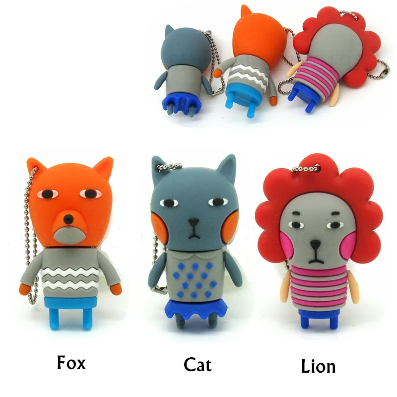 Свитер с изображением лисы/кота/льва флэш-накопитель usb memoria stick pendrive Ручка drive