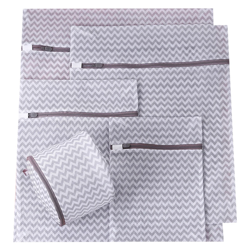 5pcs/Set Gray Wavy Fashion Lingerie Bras Laundry Bags Baskets Socks Machine Mesh Bag Household Cleaning Tools Wash Care
5pcs/Set Gray Wavy Fashion Lingerie Bras Laundry Bags Baskets Socks Machine Mesh Bag Household Cleaning Tools Wash Care
