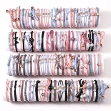 1 סט שיער אלסטי להקות לנשים פצפוצי שיער קשרי קוקו מחזיק פרל שיער חבלי בנות קוריאני שיער אבזרים(China)