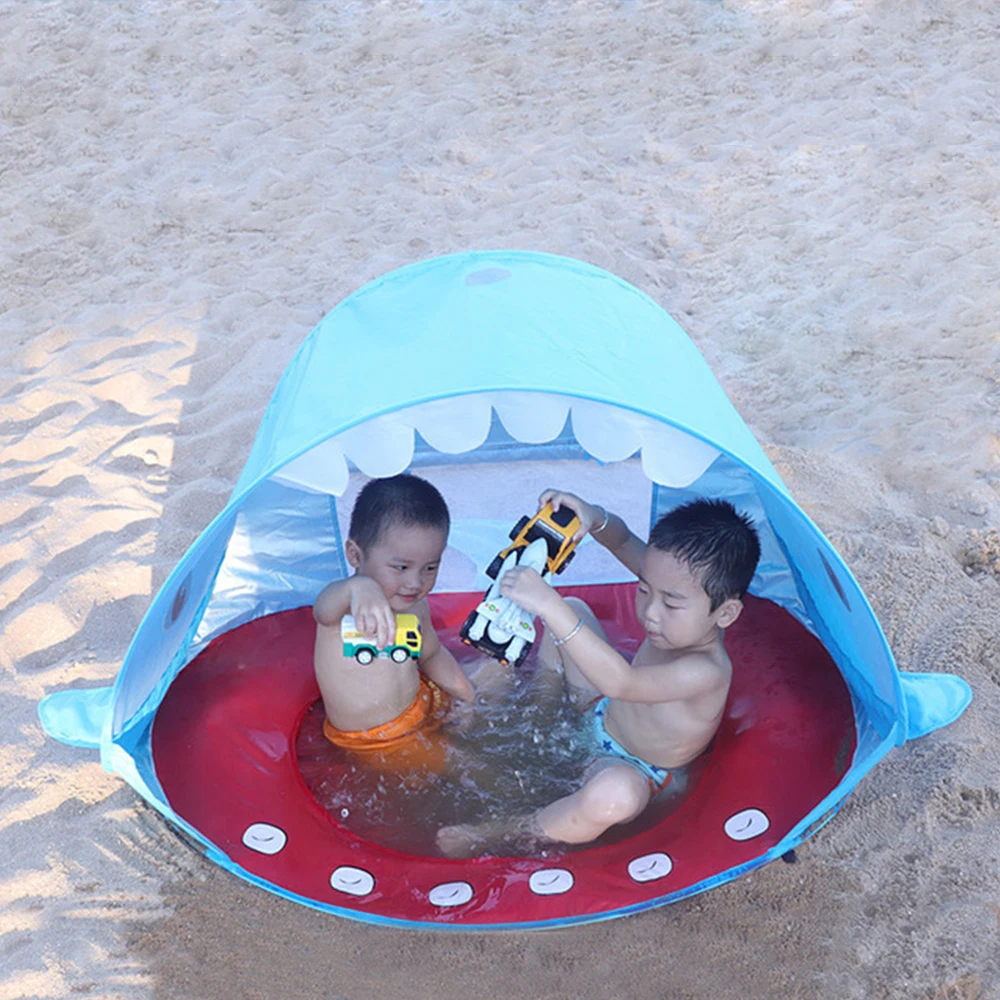 Foldable Portable Beach Play Tent Ball Pit Shark Shape Ballenbak Children Play House Teepee Uv-protecting Outdoor Baby Tent
Foldable Portable Beach Play Tent Ball Pit Shark Shape Ballenbak Children Play House Teepee Uv-protecting Outdoor Baby Tent