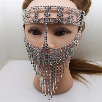 Luxury Elegant Diamond Fancy Rhinestone Mask for Party Masquerade Party Masks Crystal Christmas Party Mask Supply.
Luxury Elegant Diamond Fancy Rhinestone Mask for Party Masquerade Party Masks Crystal Christmas Party Mask Supply.