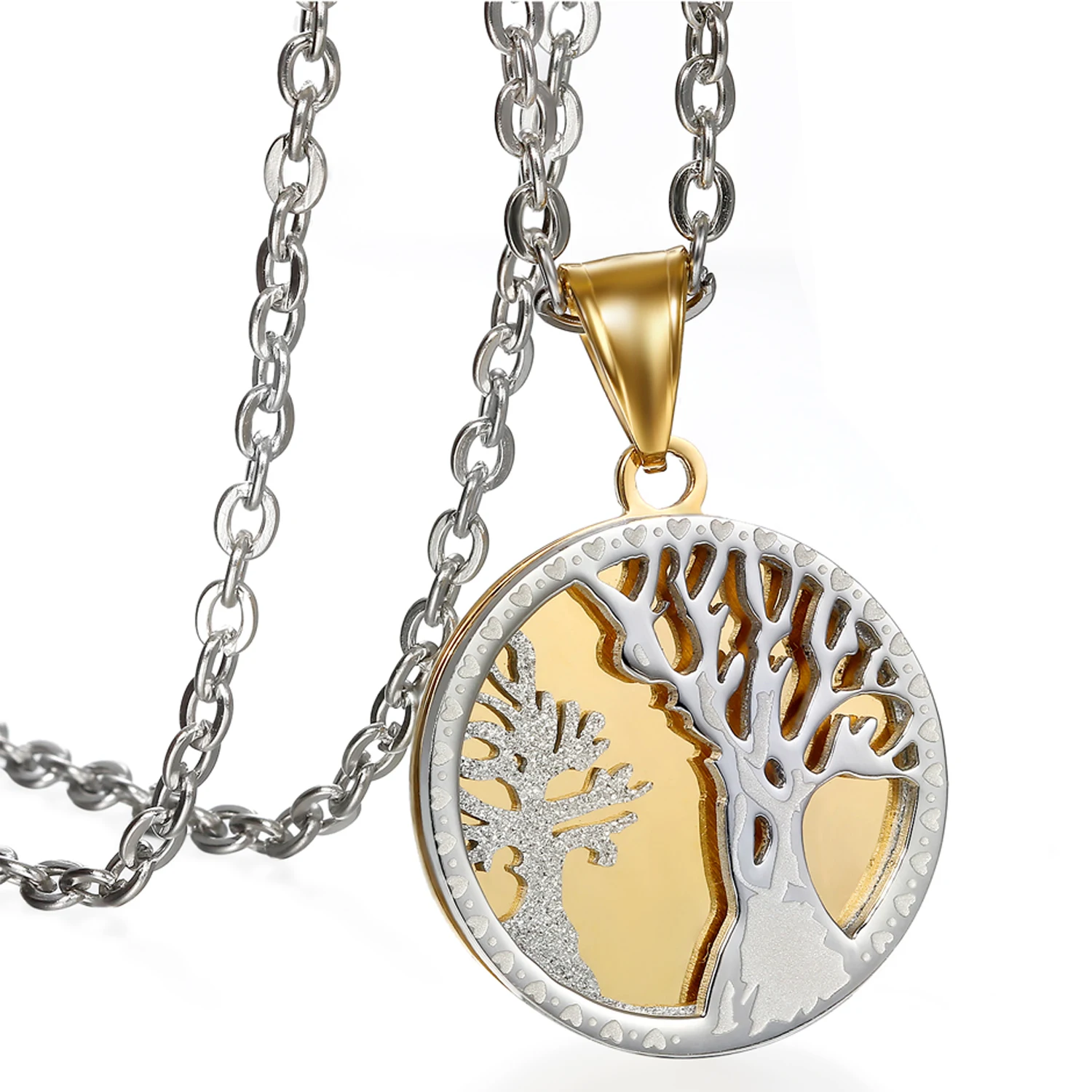 BONISKISS Men's Tree of Life Pendant Necklace Stainless Steel Heart Drop Men Jewelry with Chain Silver Fashion Male Decoration
BONISKISS Men's Tree of Life Pendant Necklace Stainless Steel Heart Drop Men Jewelry with Chain Silver Fashion Male Decoration