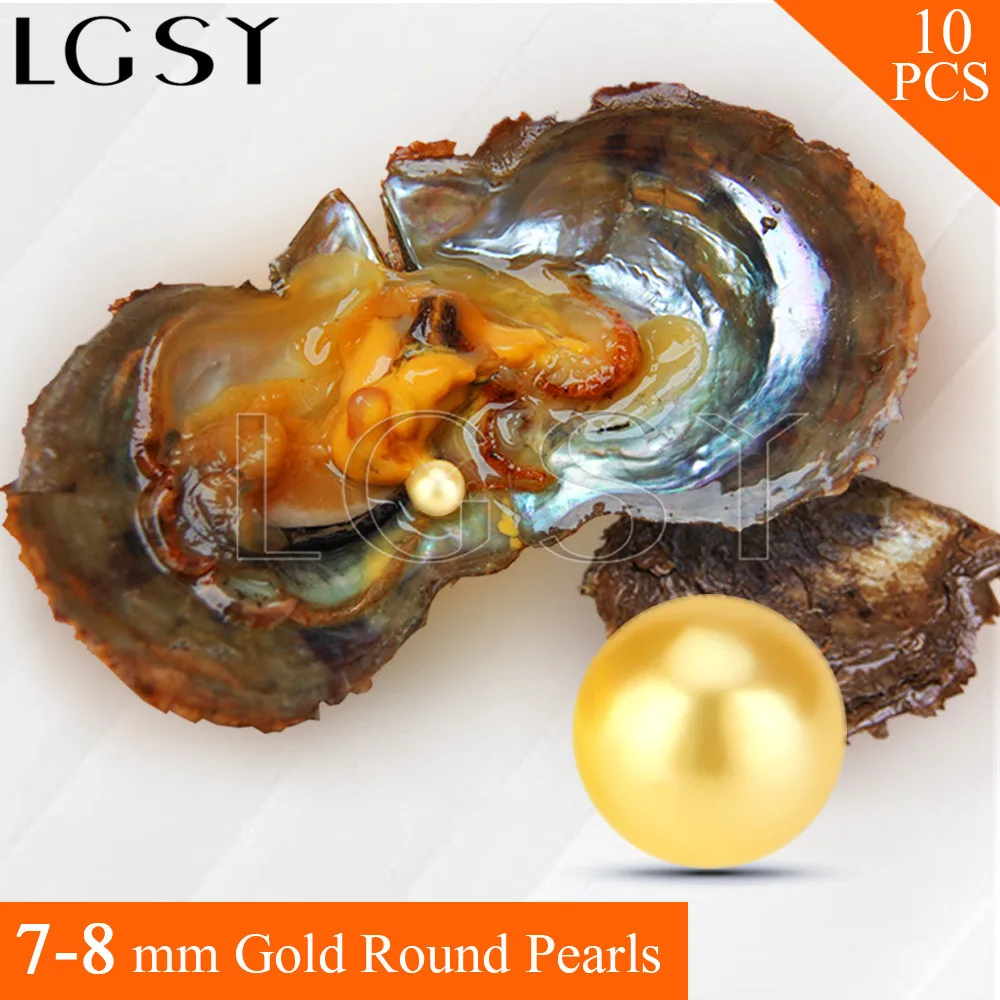 LGSY FREE SHIPPING Bead Gold 7-8mm round Akoya pearl in oysters with vacuum package for women jewelry making 10pcs
LGSY FREE SHIPPING Bead Gold 7-8mm round Akoya pearl in oysters with vacuum package for women jewelry making 10pcs