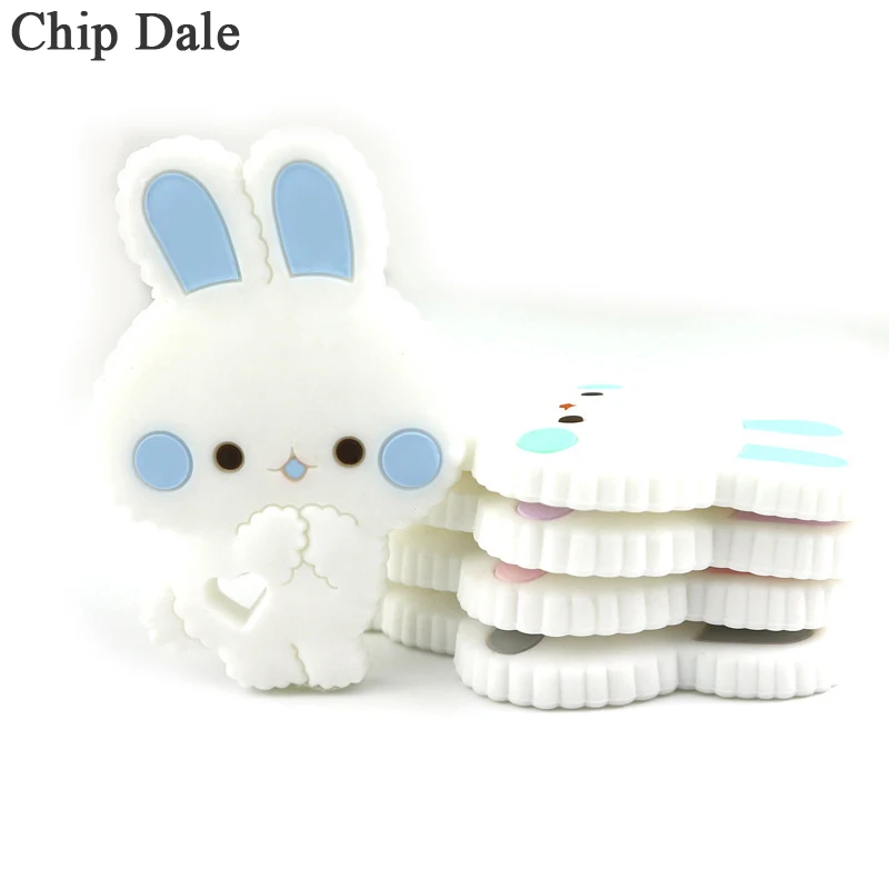 Chip Dale 5pc Cute Rabbit Silicone Teether Baby Teething Chewable Silicone Beads Food Grade Teethers Pendant Nursing Toys Gifts
Chip Dale 5pc Cute Rabbit Silicone Teether Baby Teething Chewable Silicone Beads Food Grade Teethers Pendant Nursing Toys Gifts