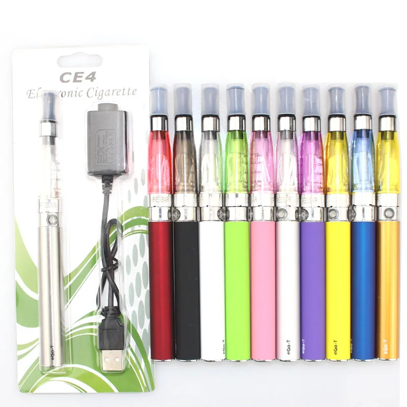 

1pc/lot Ego Starter Kit CE4 Atomizer Electronic Cigarette Kit 650mah 900mah 1100mah EGO-T Battery Blister Case E-cigarette