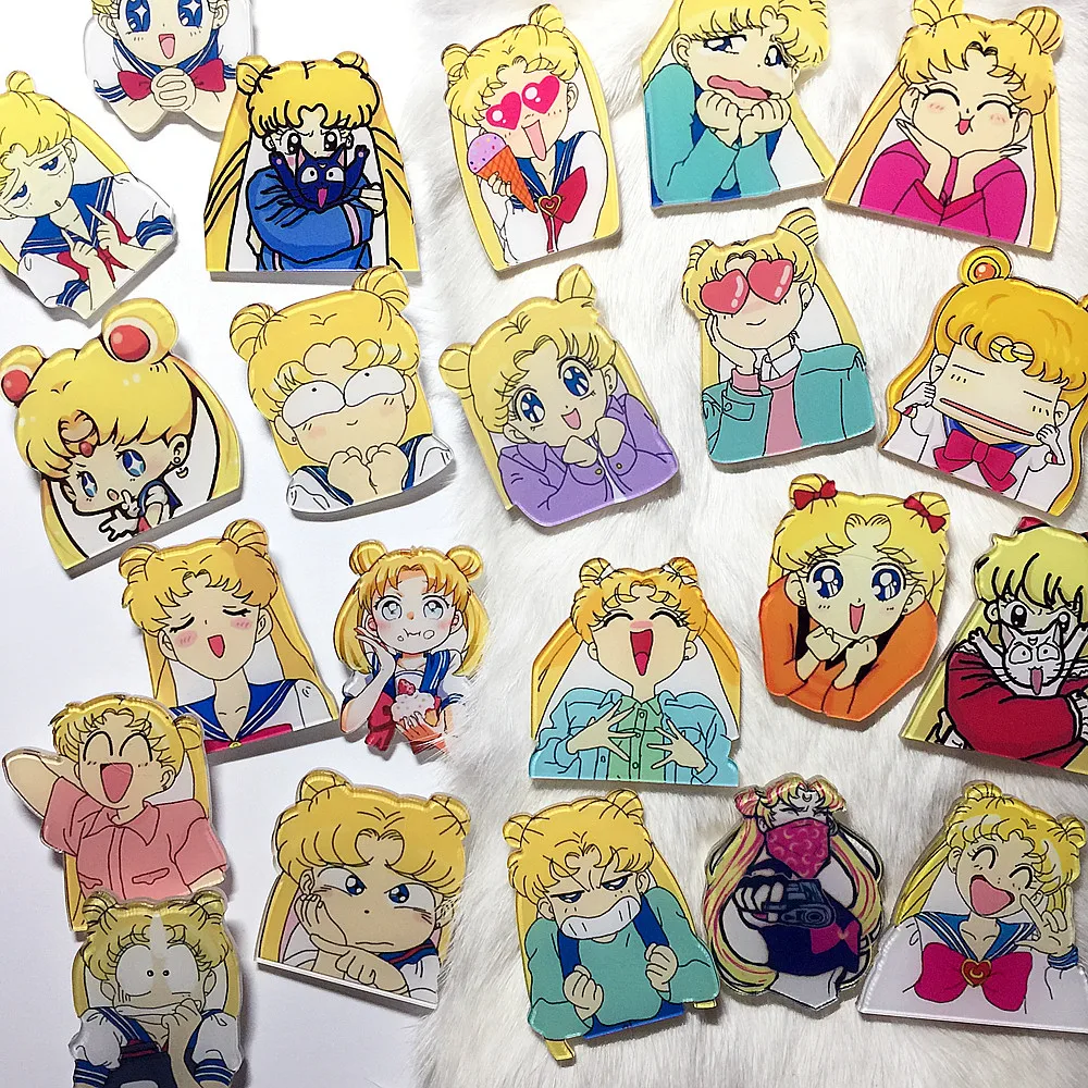 Anime Sailor Moon Cosplay Acrylic Badges Crystal Sailor Brooch Pin Backpack Clothes Cute Decoration Brooches
Anime Sailor Moon Cosplay Acrylic Badges Crystal Sailor Brooch Pin Backpack Clothes Cute Decoration Brooches