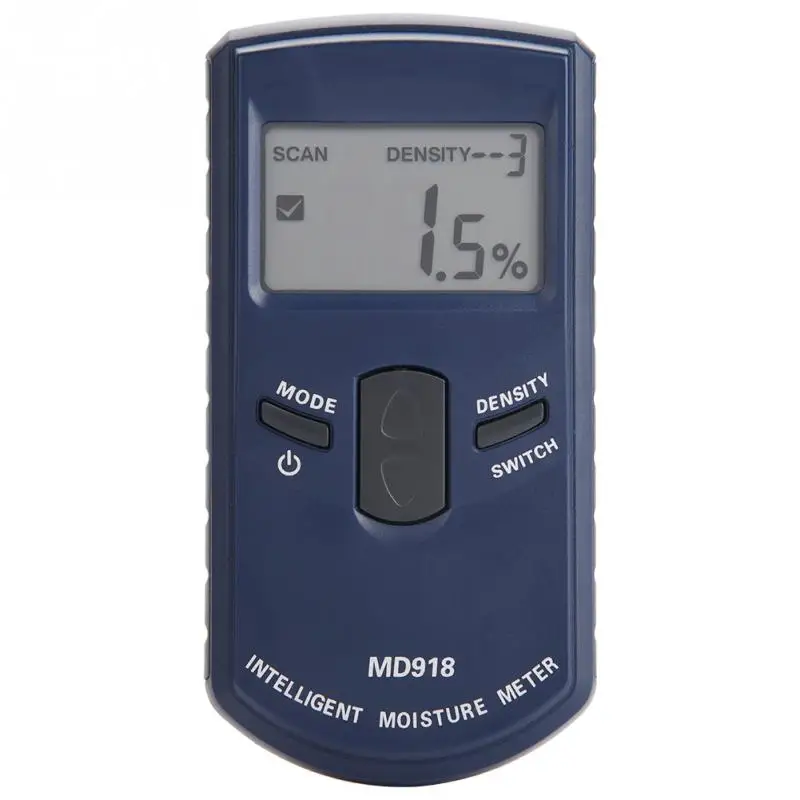 

Digital Wood Hygrometer LCD Inductive Wood Moisture Meter Detector Timber Humidity Tester 4%~80% RH MD918