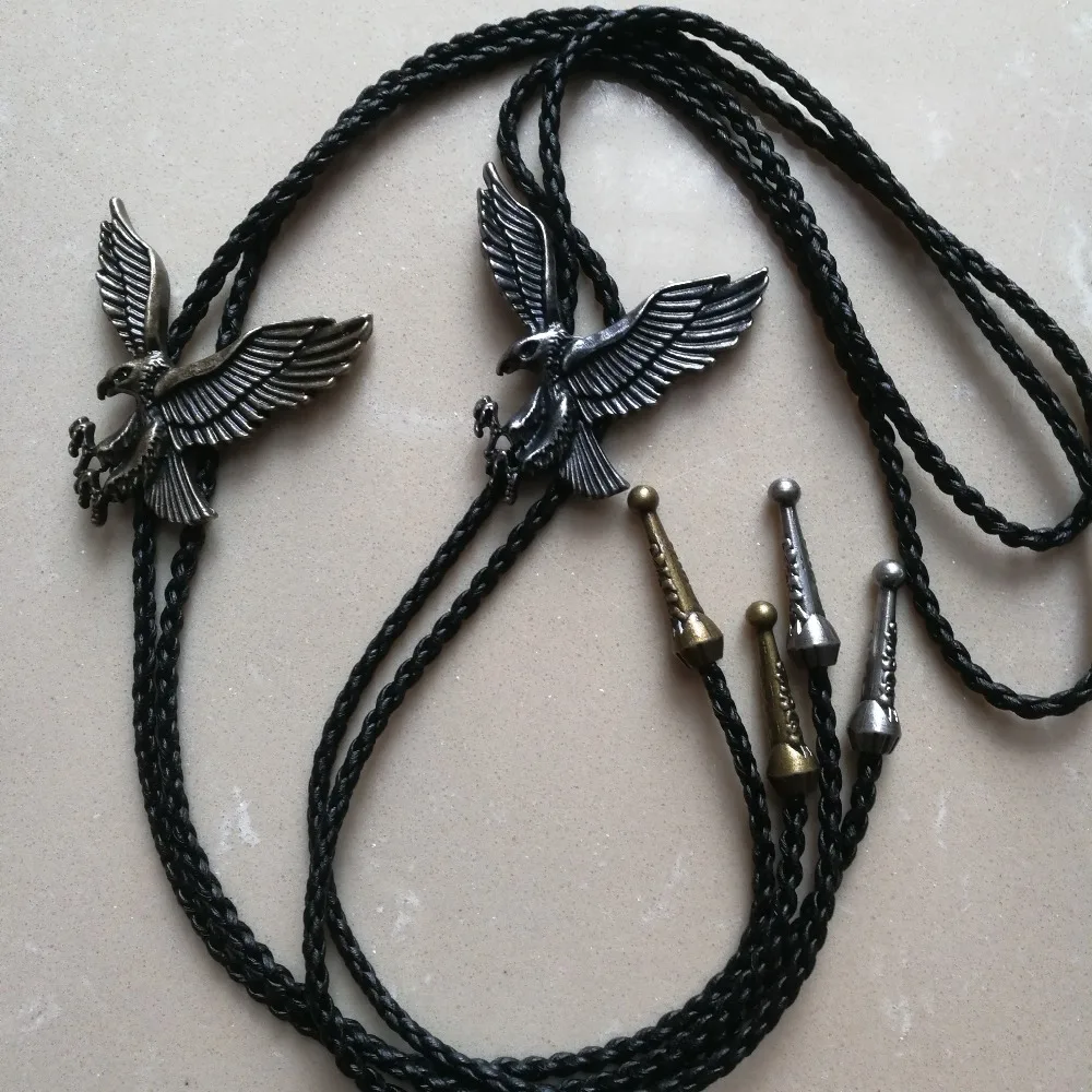New Bolo Tie Retro Shirt Chain Eagle Bollow Collar Leather Necklace Long Tie Pendant
New Bolo Tie Retro Shirt Chain Eagle Bollow Collar Leather Necklace Long Tie Pendant