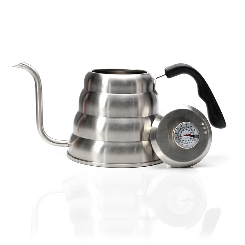 Gooseneck Coffee Kettle With BUILT-IN THERMOMETER, Stainless Steel Pour Over Coffee Pot/ Cafe Pot/ Coffee Pitcher For Cafe & Tea
Gooseneck Coffee Kettle With BUILT-IN THERMOMETER, Stainless Steel Pour Over Coffee Pot/ Cafe Pot/ Coffee Pitcher For Cafe & Tea