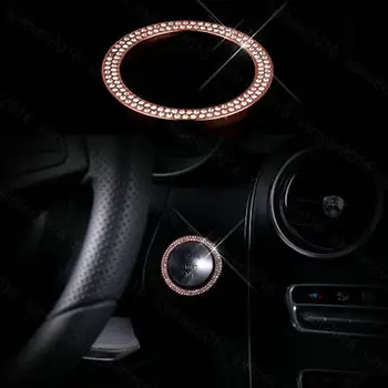 Rose Gold Diamond Style - Engine Start Button Ring For Benz GLC Class W205 2016 2017 
Rose Gold Diamond Style - Engine Start Button Ring For Benz GLC Class W205 2016 2017