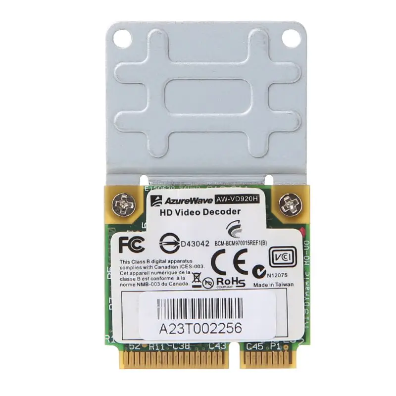 BCM970012 BCM70015 Crystal HD Decoder Card AW-VD904 Mini PCIE Card for APPLE TV Notebooks
BCM970012 BCM70015 Crystal HD Decoder Card AW-VD904 Mini PCIE Card for APPLE TV Notebooks
