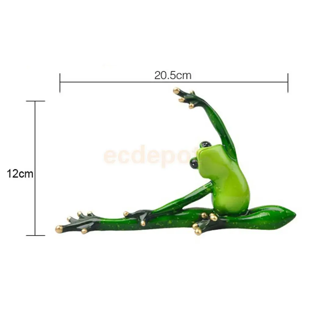 2pcs 3D Frog Figurines Miniatures Ornament Statute Bonsai Garden Decor Bonsai Plant Decoration Craft, Office Desk Ornament