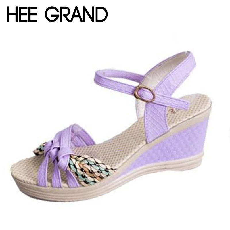 HEE GRAND/Новинка 2018 года весенние женские модные сандалии с цветком Женская