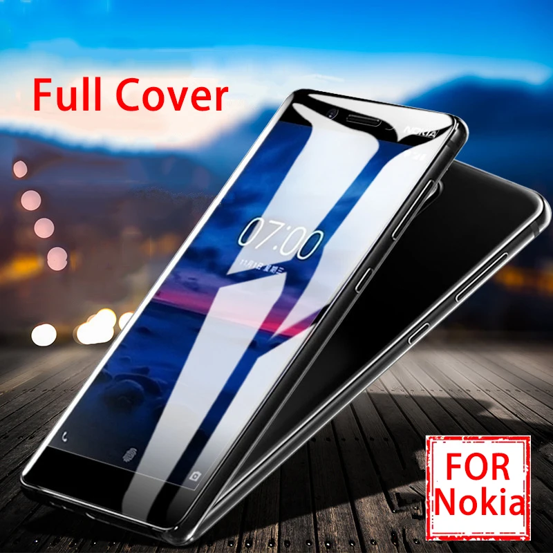 Полноэкранный протектор для Nokia 3 1 стекло 6 8 7 5 Plus X6 X5 2 2018 2017 защитное закаленное