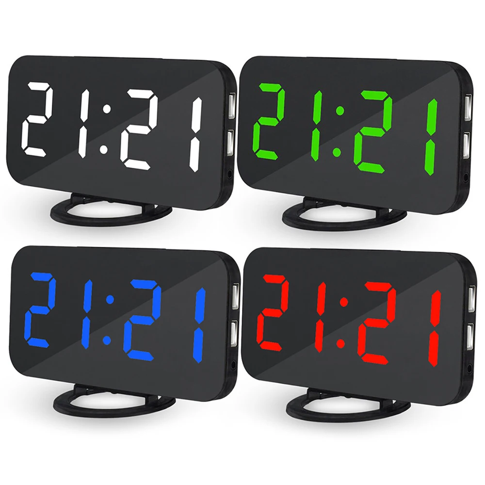 LED Alarm Clock Voice Control Large LED Display Electronic Snooze Backlinght Desktop Digital Table Clocks Watch
LED Alarm Clock Voice Control Large LED Display Electronic Snooze Backlinght Desktop Digital Table Clocks Watch