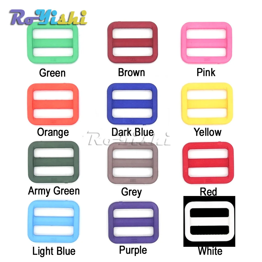 12pcs/pack 1"(25mm)Colorful Triglides Adjust Buckle For Dog Collar Harness Backpack Strap 
12pcs/pack 1"(25mm)Colorful Triglides Adjust Buckle For Dog Collar Harness Backpack Strap