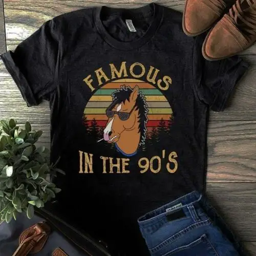 BoJack Horseman Famous In The 90's Men's Dark Heather T-Shirt Cotton S-3XL Novelty Cool Tops Men Short Sleeve T shirt
BoJack Horseman Famous In The 90's Men's Dark Heather T-Shirt Cotton S-3XL Novelty Cool Tops Men Short Sleeve T shirt