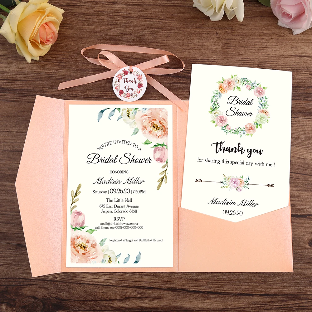100pcs Blue Pink Wedding Invitations with Ribbon and Tag Burgundy Greeting Cards with Envelope Customized Party, DH0001
100pcs Blue Pink Wedding Invitations with Ribbon and Tag Burgundy Greeting Cards with Envelope Customized Party, DH0001