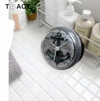 Mediterranean Retro 3D Anchor Bathroom Clock Bathroom Kitchen Sucker Wall Clocks Supplies Adsorption Wall Watch Home decor
Mediterranean Retro 3D Anchor Bathroom Clock Bathroom Kitchen Sucker Wall Clocks Supplies Adsorption Wall Watch Home decor