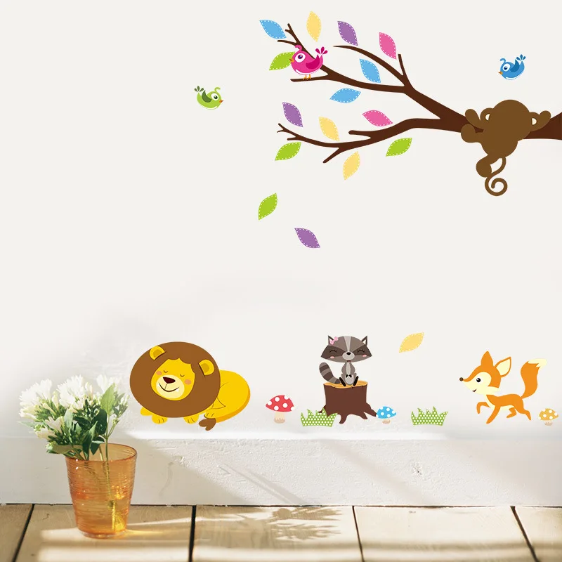 Lovely Forest Animal Cartoon Tree Branch Wall Stickers PVC Removable Children Room Nursery DIY Art Decor Decal
Lovely Forest Animal Cartoon Tree Branch Wall Stickers PVC Removable Children Room Nursery DIY Art Decor Decal