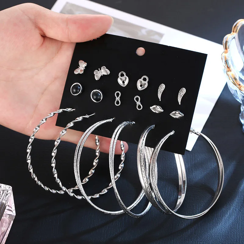 Vintage Trendy Mixed Stud Earrings Set For Women Lips Infinity Butterfly Large Circle Round Earring Lot Bulk Jewellery Party
Vintage Trendy Mixed Stud Earrings Set For Women Lips Infinity Butterfly Large Circle Round Earring Lot Bulk Jewellery Party
