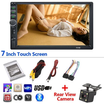 2 DIN 7'' Car Stereo Radio Bluetooth HD Touch Screen FM/MP5/MP3/USB/AUX with Rear View Camera Car Bluetooth AUX Radio Player
2 DIN 7'' Car Stereo Radio Bluetooth HD Touch Screen FM/MP5/MP3/USB/AUX with Rear View Camera Car Bluetooth AUX Radio Player