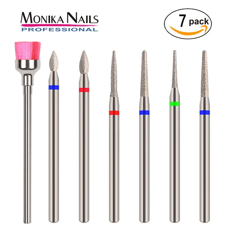 Monika Nail 7pcs Diamond Drill Bits Set Professional Nail File Bit Manicure Pedicure Tools Safety Cuticle Clean Gel Remove Tool
Monika Nail 7pcs Diamond Drill Bits Set Professional Nail File Bit Manicure Pedicure Tools Safety Cuticle Clean Gel Remove Tool