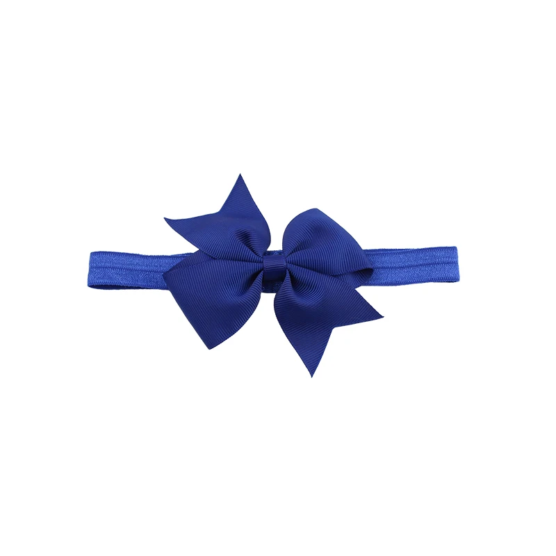 Lovely Printed Floral Fabric Bow Headband Striped Dots Knot Elastic Nylon Hair Band For Girl Children Headwear (4)
