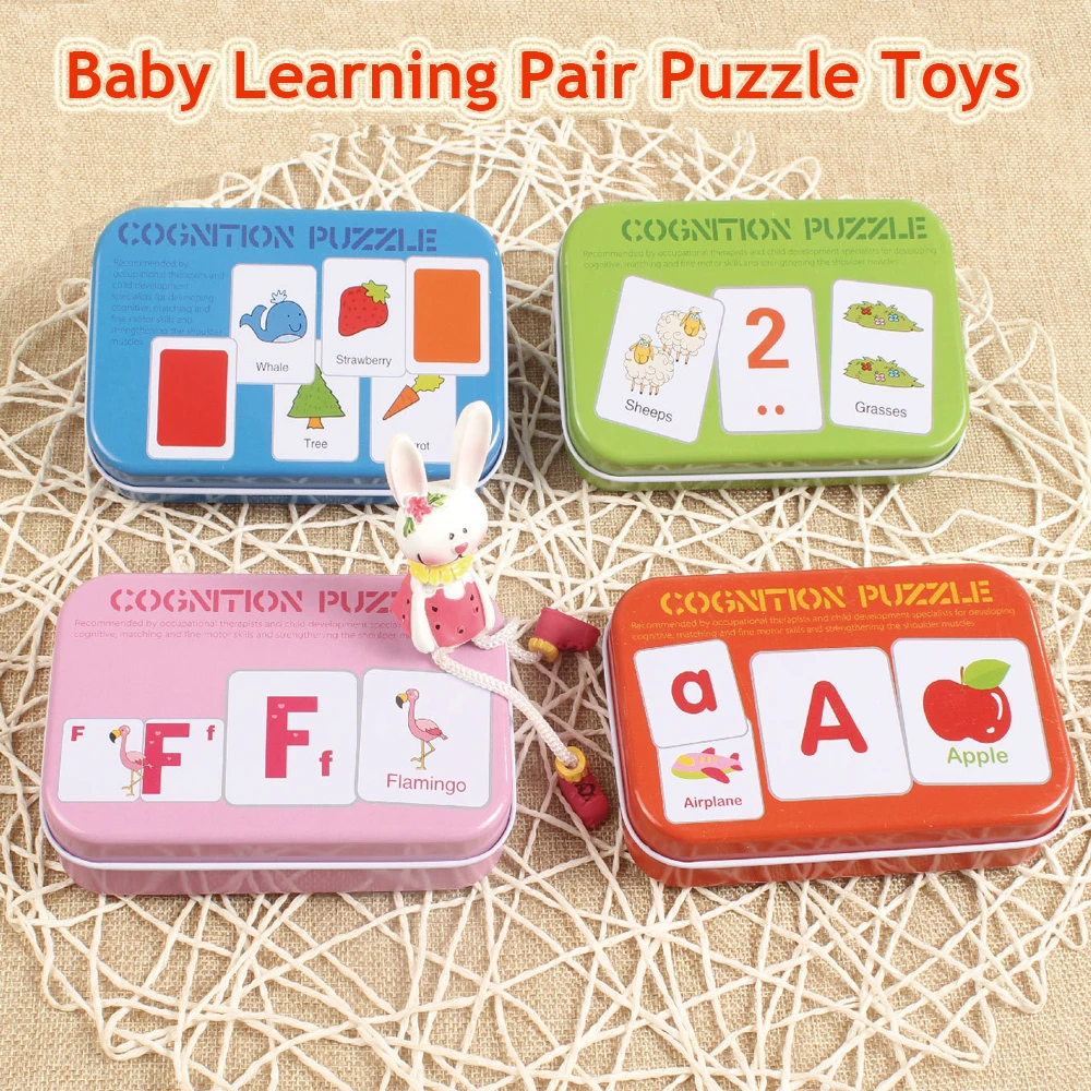 Montessori Wooden Toys Baby Learning English Two Side Puzzle Cognitive Card Infant Educational Toys Puzzles For Children Gift
Montessori Wooden Toys Baby Learning English Two Side Puzzle Cognitive Card Infant Educational Toys Puzzles For Children Gift