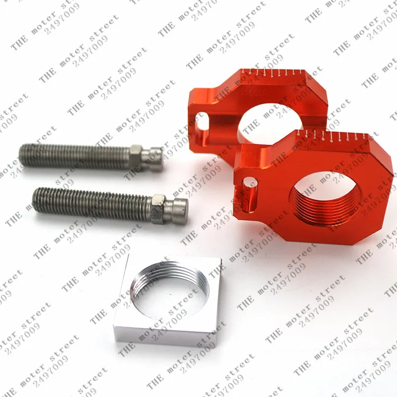 free shipping Rear axle Slider blocks Spindle Chain Adjuster for KTM SX SXF XCF 450 125 250 380 Dirt Pit Bike Motorcycle Motocro
free shipping Rear axle Slider blocks Spindle Chain Adjuster for KTM SX SXF XCF 450 125 250 380 Dirt Pit Bike Motorcycle Motocro