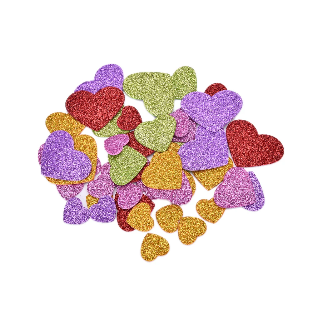 Mixed size glitter foam heart stickers Scrapbooking kit Early educational DIY Cheap kindergarten craft
Mixed size glitter foam heart stickers Scrapbooking kit Early educational DIY Cheap kindergarten craft