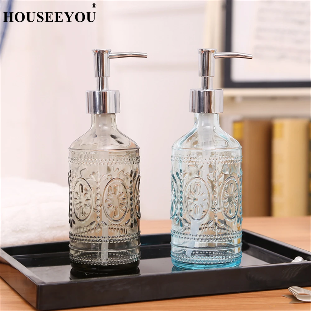 European Style Glass Hand Sanitizer Bottle Lotion Bottles Bath Shower Gel Shampoo Press Liquid Soap Dispenser Bathroom Supplies
European Style Glass Hand Sanitizer Bottle Lotion Bottles Bath Shower Gel Shampoo Press Liquid Soap Dispenser Bathroom Supplies
