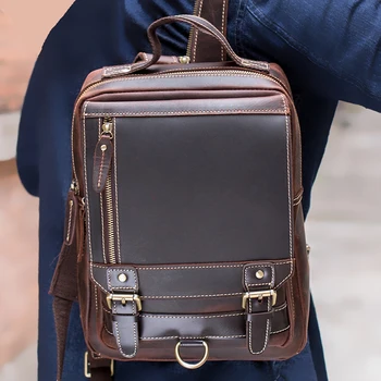 TIANHOO retro style bags multifunction shoulder bag crazy horse leather man fashion book package back bags for College Students
TIANHOO retro style bags multifunction shoulder bag crazy horse leather man fashion book package back bags for College Students