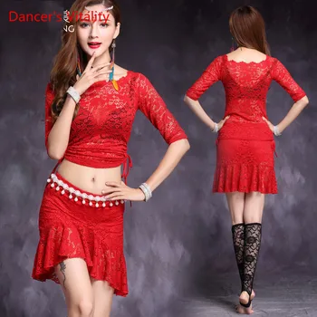 New Competition Women Belly Dance Practice Set Quality Sexy Lace Belly Dance Training Wear Top+Short Skirt 2pcs
New Competition Women Belly Dance Practice Set Quality Sexy Lace Belly Dance Training Wear Top+Short Skirt 2pcs