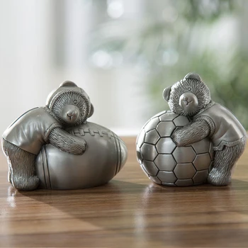 Alloy Metal Bear with Football Money retro Box Piggy Bank Coin Saving Pot soccer rugby fans gifts
Alloy Metal Bear with Football Money retro Box Piggy Bank Coin Saving Pot soccer rugby fans gifts