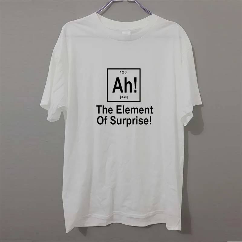 New Brand Element Of Surprise Periodic Table Geek Science T Shirt Men Funny Cotton Short Sleeve T-shirt
New Brand Element Of Surprise Periodic Table Geek Science T Shirt Men Funny Cotton Short Sleeve T-shirt