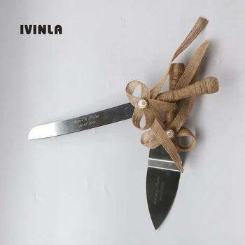 Hot Selling 1Set/Lot Personalized Jute Bowknot Wedding Cake Server & Knife Set for Wedding Decoration
Hot Selling 1Set/Lot Personalized Jute Bowknot Wedding Cake Server & Knife Set for Wedding Decoration