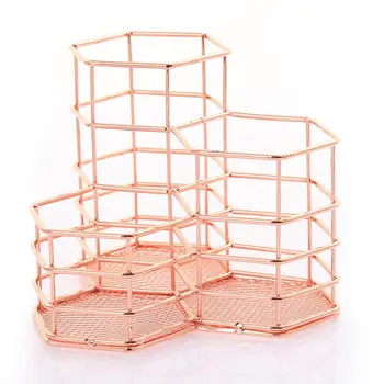 Makeup Brush Holder Hexagon Vase Metal Mesh Basket Desk Organizer Wire Golden Pen Pencil Hot Hollow Holder Beauty Makeup Tool
Makeup Brush Holder Hexagon Vase Metal Mesh Basket Desk Organizer Wire Golden Pen Pencil Hot Hollow Holder Beauty Makeup Tool