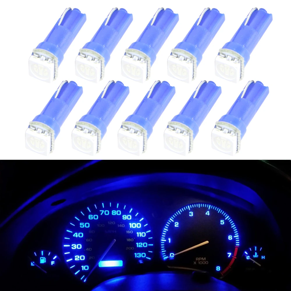 10x Blue Color T5 73 74 79 85 led 5050 SMD Instrument Pannel Cluster Dash Light Check Engine indicator Shifter Light Source
10x Blue Color T5 73 74 79 85 led 5050 SMD Instrument Pannel Cluster Dash Light Check Engine indicator Shifter Light Source