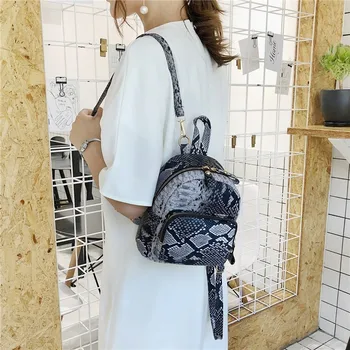 Fashion Small Women School Backpacks 2019 New High Quality Serpentine PU Leather Travel Backpack Small School Bags For Women
Fashion Small Women School Backpacks 2019 New High Quality Serpentine PU Leather Travel Backpack Small School Bags For Women