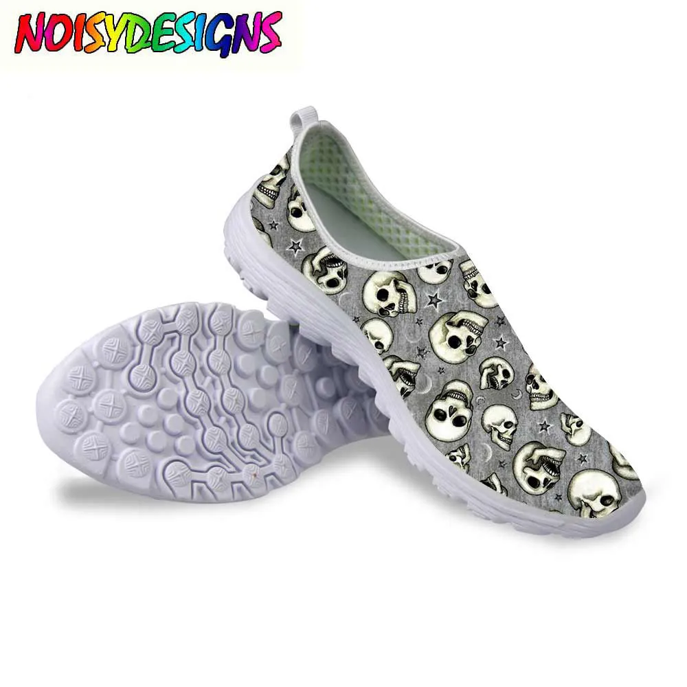 Skull Head Bone Pattern Female Causal Flats Shoes Light Weight Women Summer Sneakers Breathable Mesh Skull shoes
Skull Head Bone Pattern Female Causal Flats Shoes Light Weight Women Summer Sneakers Breathable Mesh Skull shoes