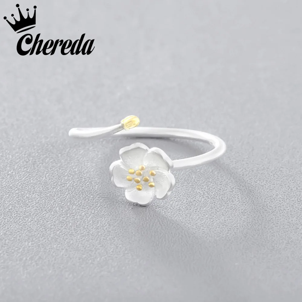 Chereda Ring New Arrivals Cherry Blossoms Flower 2018 For Women Female Adjustable Size Ring Fashion jewelry Present
Chereda Ring New Arrivals Cherry Blossoms Flower 2018 For Women Female Adjustable Size Ring Fashion jewelry Present