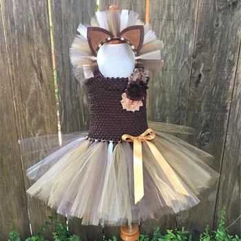 Cute Girls Coffee Lion Tutu Dress Baby Crochet Tulle Dress with Flowers Ribbon bow and Hairbow Kids Party Cosplay Costume Dress
Cute Girls Coffee Lion Tutu Dress Baby Crochet Tulle Dress with Flowers Ribbon bow and Hairbow Kids Party Cosplay Costume Dress