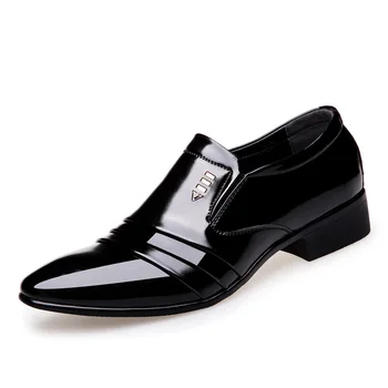 mens plus size wedding party formal dresses bright patent leather shoes slip on lazy oxfords shoe gentlemen black loafer sapatos 
mens plus size wedding party formal dresses bright patent leather shoes slip on lazy oxfords shoe gentlemen black loafer sapatos