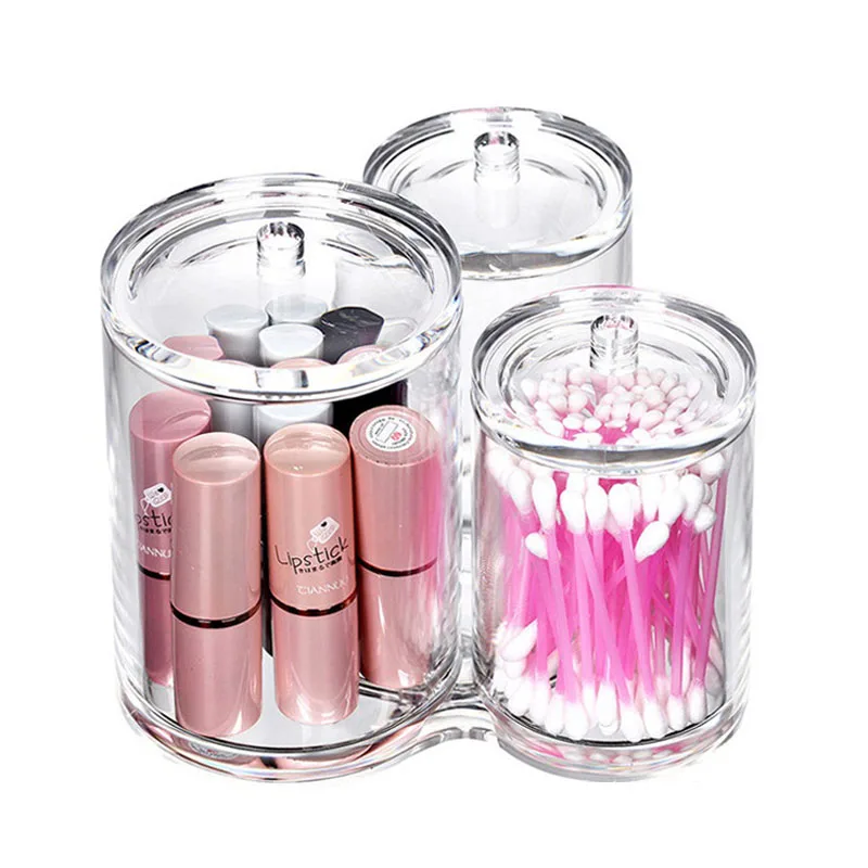 New Clear Acrylic 3 Slots Cotton Swab Box Lipstick Makeup Brush Case Clean Tool Cotton Pad Box Cosmetic Desktop Storage Box
New Clear Acrylic 3 Slots Cotton Swab Box Lipstick Makeup Brush Case Clean Tool Cotton Pad Box Cosmetic Desktop Storage Box