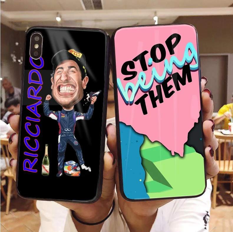 Australian Formula Rider Daniel Ricciardo Tempered Glass Back Case For iphone X 7 8 TPU case For Samsung s8 s9 Luxury Shell
Australian Formula Rider Daniel Ricciardo Tempered Glass Back Case For iphone X 7 8 TPU case For Samsung s8 s9 Luxury Shell