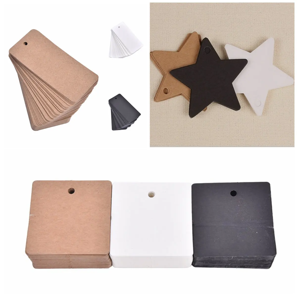50/100PCS Star Square Rectangle Kraft Paper Packaging Label Price Tags Wedding Christmas Halloween Party Favor Gift Card Luggage
50/100PCS Star Square Rectangle Kraft Paper Packaging Label Price Tags Wedding Christmas Halloween Party Favor Gift Card Luggage