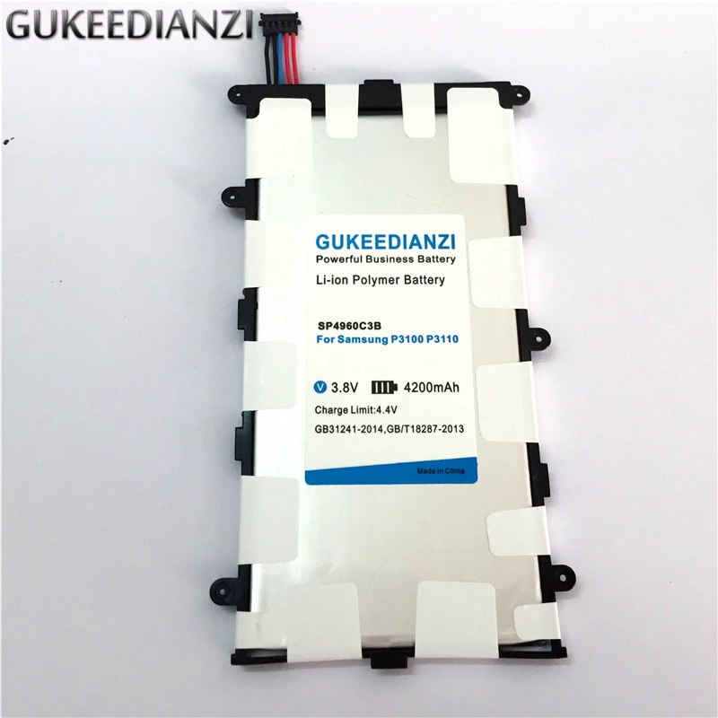GUKEEDIANZI 4200mAh SP4960C3B Tablets PC Battery For Samsung GALAXY Tab 2 7.0 GT P3100 P3110 P3113 P6200 P6210
GUKEEDIANZI 4200mAh SP4960C3B Tablets PC Battery For Samsung GALAXY Tab 2 7.0 GT P3100 P3110 P3113 P6200 P6210