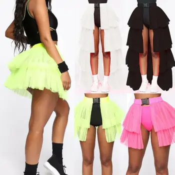 Fashion Women Club Party Lace Skirt A-line Elastic Waist Mesh Umbrella Skirt Women
Fashion Women Club Party Lace Skirt A-line Elastic Waist Mesh Umbrella Skirt Women